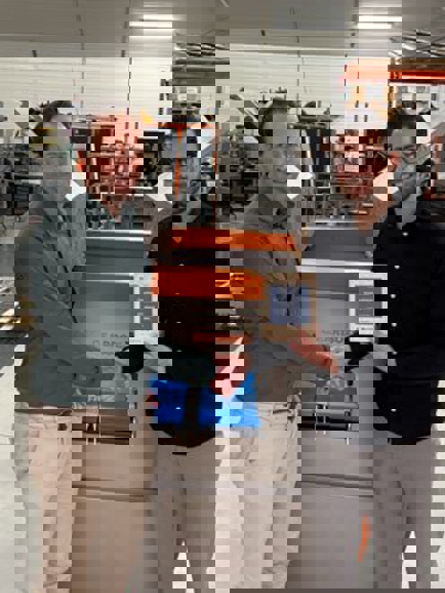 Foto: Harm van Adrichem CFO Gearbox en Maikel Ringe Corporate Banker Digital & Consumer bij ABN AMRO Bank N.V.